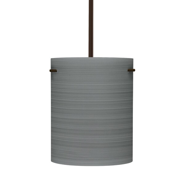 Besa Lighting Tamburo 8 Stem Pendant, Titan, Bronze Finish, 1x11W LED 1TT-4006TN-LED-BR - main